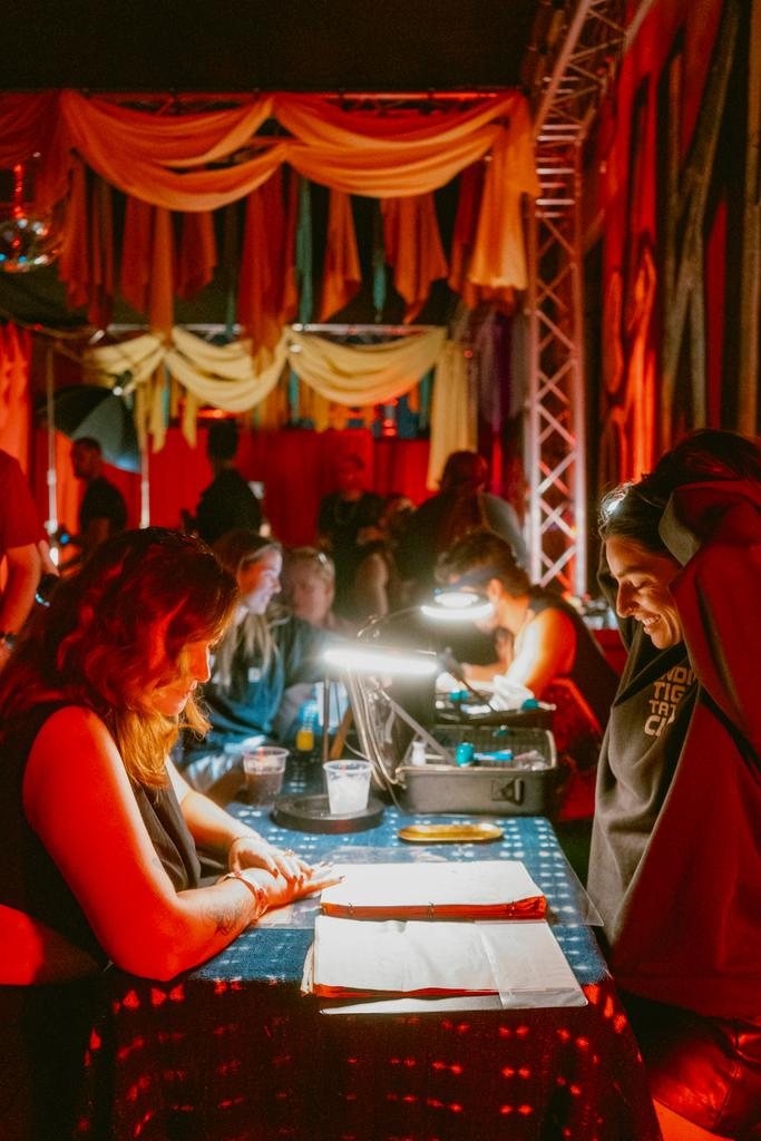 Indigo Tiger Tattoo Club tattoo pop-up at a CATEGORY party, photo 4